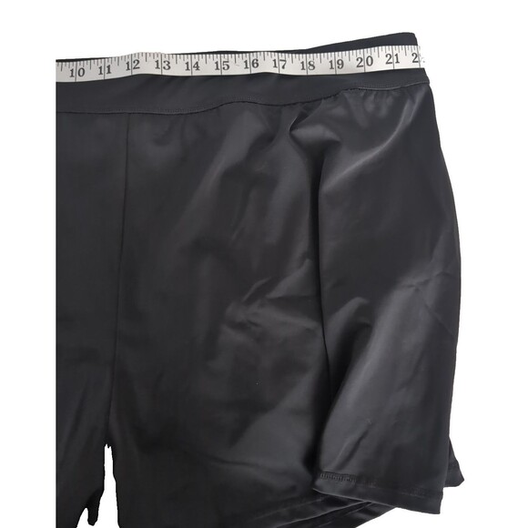 Swimsuits For All Women's Black Elastic Waist Relaxed Fit Swim Shorts Size 26 - Picture 3 of 7